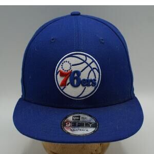 Philadelphia 76ers New Era 9FIFTY NBA Adjustable Snapback Hat Blue